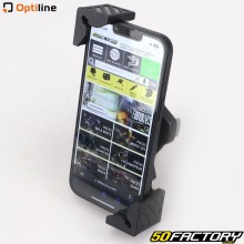 Soporte para teléfono inteligente o GPS  Titan Chroma con soporte para manillar ØXNUMX-XNUMX mm Titan Bike Optiline