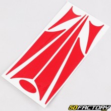 Reflective strips for helmet 192x96 mm red (board)