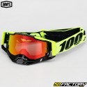 Gafas 100% Racecraft Pantalla de iridio rojo amarillo neón 2