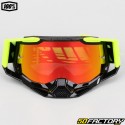 Gafas 100% Racecraft Pantalla de iridio rojo amarillo neón 2