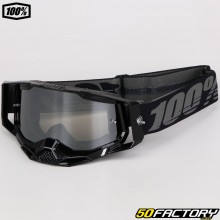 Óculos XNUMX% Racecraft  Tela de irídio prata preta XNUMX