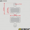 Organic bicycle brake pads type Sram, Avid X0, XX... Promax
