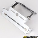 Aluminum tilting license plate holder and turn signals