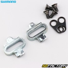 SPD cleats for Shimano SM-SH56 &quot;MTB&quot; automatic bicycle pedals silver (without support plates)