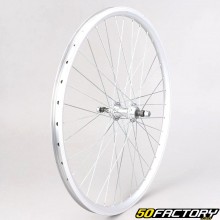 Roda traseira de bicicleta de 26" (19-559) para roda livre 6/7V de alumínio cinza
