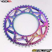 Coroa 48 dentes de alumínio 420 Derbi,  Rieju,  Yamaha,  Peugeot... Voca titânio