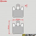 Bremsbeläge Sintermetall Derbi Mulhacen 659, Kawasaki ZX-6R 600, 636... Brembo