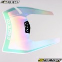KTM EXC type headlight plate sticker Gencod white and holographic turquoise