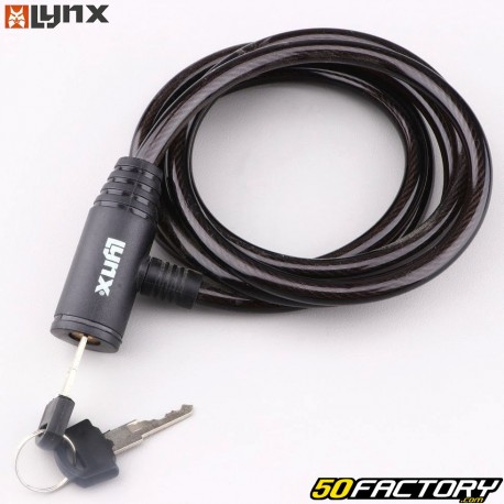 Cerradura en espiral Lynx con llave Ø8 mm x 150 cm