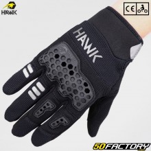 Handschuhe Hawk Aragon CE-zugelassen für Motorrad schwarz-grau