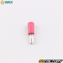 Terminali piatti femmina isolati 0.8x2.8 mm WKK rosso (confezione da 100)