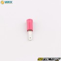 Insulated male flat terminals 0.8x2.8 mm WKK red (pack of 100)
