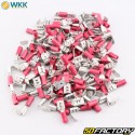 Terminali piatti isolati maschio/femmina 0.8x6.4 mm WKK rosso