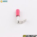 Terminali piatti isolati maschio/femmina 0.8x6.4 mm WKK rosso