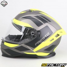 Full face helmet Vito Presto grey, black, yellow (ECE 22.06)