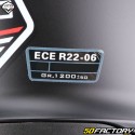 Capacete modular Vito Predator preto fosco (ECE 22.06)