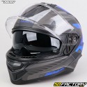 Capacete integral Nox N304S Carver preto fosco, azul