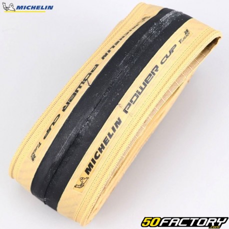 Bicycle tire 700x28C (28-622) Michelin Power Cup TLR beige sides with flexible rods