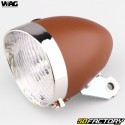 Fanale anteriore tondo Wag Bike 3 LED Vintage marrone