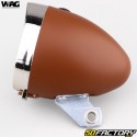 Fanale anteriore tondo Wag Bike 3 LED Vintage marrone