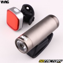 Luci anteriori e posteriori a led ricaricabili per bicicletta Wag Bike (5 funzioni)