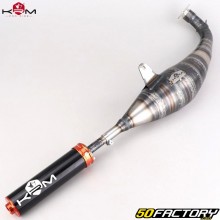 Marmitta Minarelli orizzontale MBK Nitro,  Ovetto,  Yamaha...KRM Pro Ride Silenziatore 90/100cc arancione