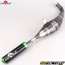 Marmitta Minarelli orizzontale MBK Nitro,  Ovetto,  Yamaha...KRM Pro Ride Silenziatore 90/100cc verde