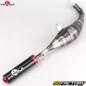 Auspuff Minarelli horizontal MBK Nitro, Ovetto, Yamaha... KRM Pro Ride 90/100cc mit rotem Schalldämpfer 
