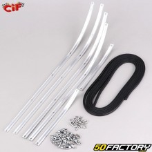 Strisce pedana in plastica Vespa Speciale, Sprintst 50, Primavera 125...cromato