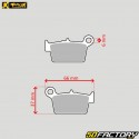 Pastilhas de freio de metal sinterizado Yamaha YZ 125, 250, YZF 450, Beta RR 125, 390, Fantic XXF... ProX