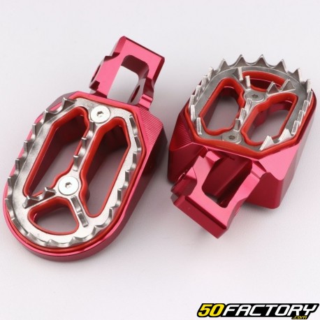 Poggiapiedi in acciaio KTM SX-F 250 (2016 - 2021), Husqvarna FC 350... rosso