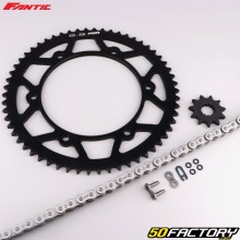 Kit catena O-ring rinforzata 11x58x136 Fantic XE, XM 50 (dal 2021) nero e grigio