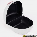 Top case Motocicleta e scooter universal branca 29L (refletor vermelho)