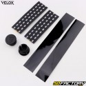Black and gray Vélox Bi-Color perforated bicycle handlebar tapes
