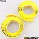 Fitas perfuradas para guiador de bicicleta Velox Gloss Grip amarelos