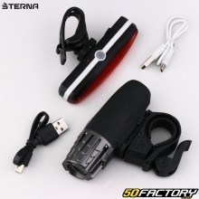 Luces de bicicleta LED delanteras y traseras recargables Sterna