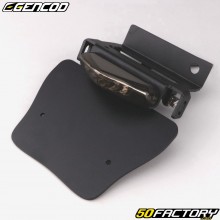 Portatarga paraspruzzi con luce posteriore a LED Fantic XE, XM, Sherco SM-R 50 ... Gencod nera