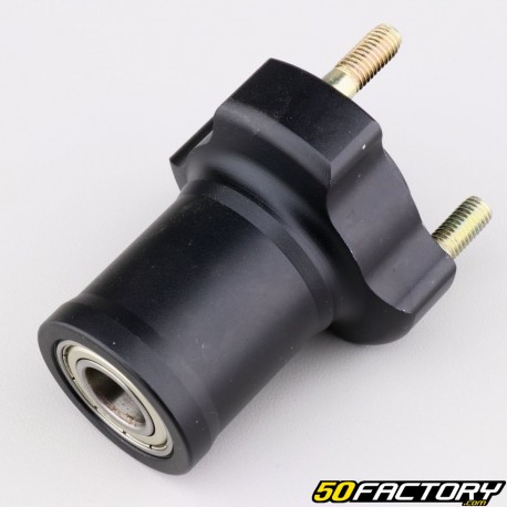 Cubo dianteiro da roda de kart em alumínio Ø17 mm comprimento 75 mm preto