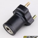 Cubo dianteiro da roda de kart em alumínio Ø17 mm comprimento 75 mm preto