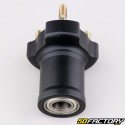 Cubo dianteiro da roda de kart em alumínio Ø17 mm comprimento 75 mm preto