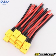 XT60 Connectors with Male and Female Cables (Pack of 5)