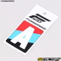 Adesivo letra A para placa BMX Forward 4 cm branco (aprovado pela FFC)
