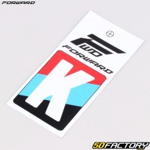 Adesivo letra K para placa de bicicleta BMX Forward 4 cm branco (aprovado pelo FFC)