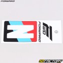 Adhesivo letra N para placa delantera BMX 4 cm blanco (homologado FFC)