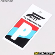 Aufkleber Buchstabe P für BMX-Forward-Platte 4 cm weiß (FFC-zugelassen)