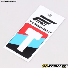 Aufkleber mit dem Buchstaben „T“ für BMX-Vorwärtsplatte, 4 cm, weiß (FFC-zugelassen)