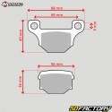 Pastillas de freno delanteras orgánicas Rieju MRT, Peugeot XPS, XR7,  Aprilia...Naraku