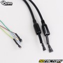 Elektrischer Kabelbaum Peugeot 103 SPX,  RCX, Clip... identisch mit dem Original (5-Draht-Ausgang, originaler weißer Stecker) Restone
