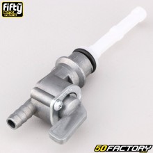 Rubinetto benzina 3 posizioni Ø15 mm Derbi,  Gilera,  Rieju... (uscita bassa Ø8 mm) Fifty