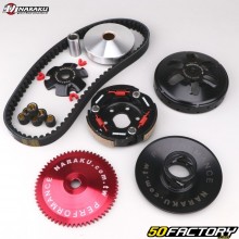 Variatore e frizione GY6 Kymco Agility,  Peugeot Kisbee,  TNT Motor... 50 4T (carter lungo) Naraku